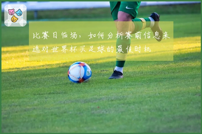 比赛日临场，如何分析赛前信息来选对世界杯买足球的最佳时机